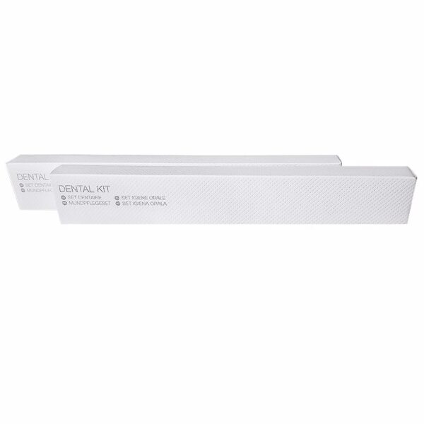 Zahnpflegeset in geprägter Kartonschachtel