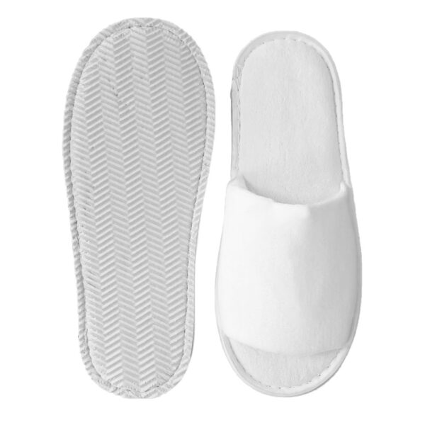 Hotelschuhe aus Polyvelours Offen 01