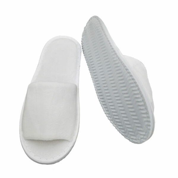 Hotelschuhe Velours Offen 2