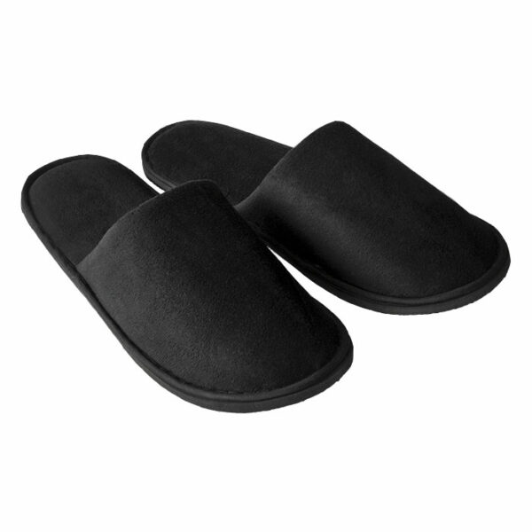 Schwarze Velours-Hotelschuhe - Image 3